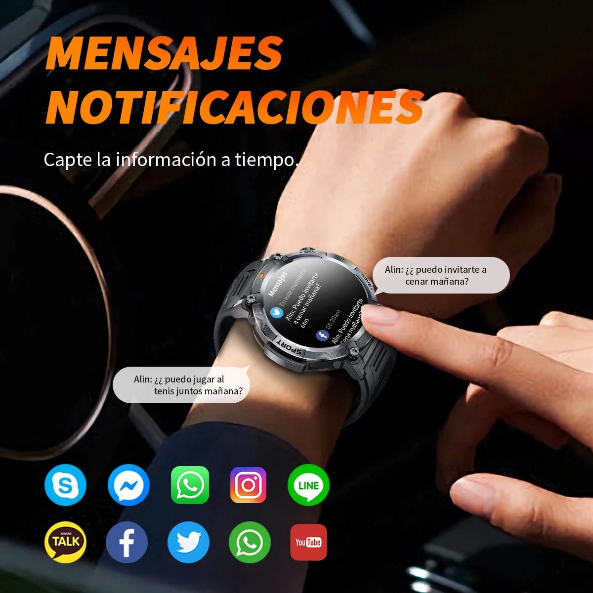 LIGE Military Grade New Outdoor Sports Men Smart Watch AMOLED Full Touch Screen With LED Flashlight Bluetooth Calling SmartWatch