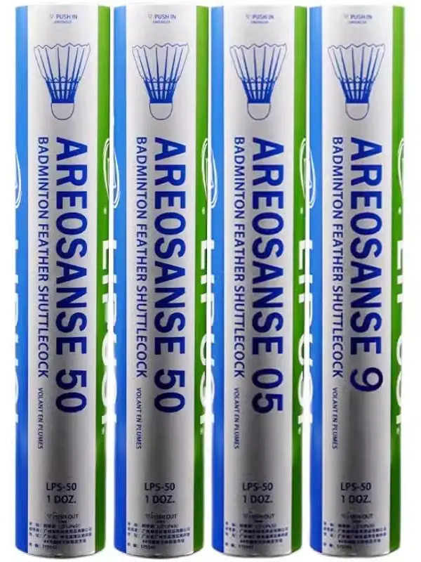 ريشة تنس الريشة للتدريب والمنافسات الاحترافية، مقاومة للرياح للاستخدام الداخلي والخارجي، ذات رأس مركب من الفلين المتين