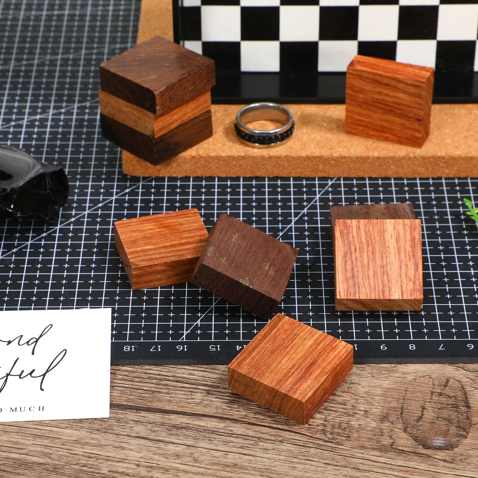 

24Pcs Wooden Rings Wood Blanks Smooth Surface DIY Ring Material for Carving Craft and Jewelry Making Art Supplies