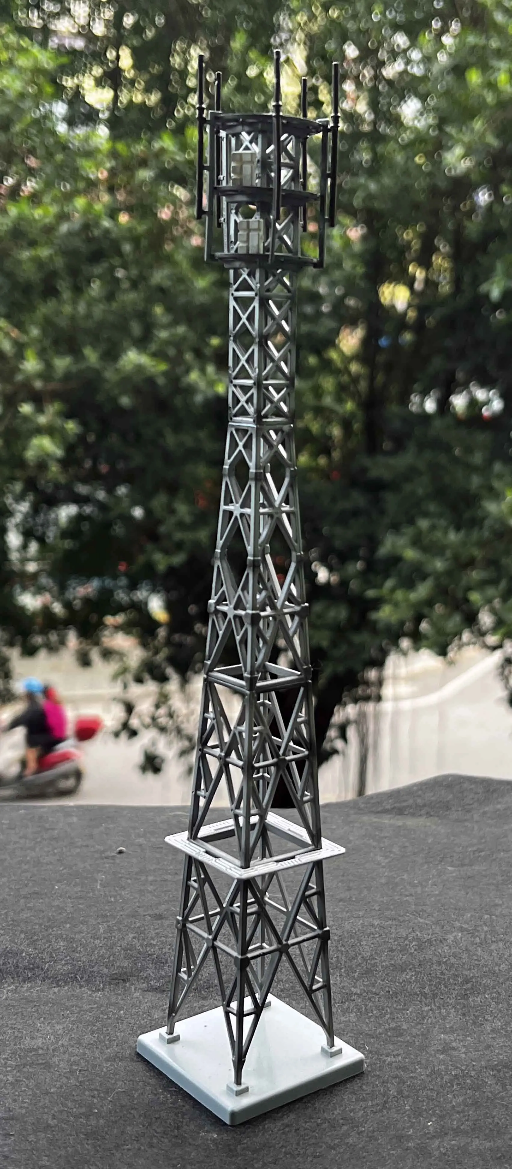 1/150 N Scale Model Electric Tower Radio Tower Model Train Scene Miniature Collection Sand Table Landscape Assemble Model Gifts