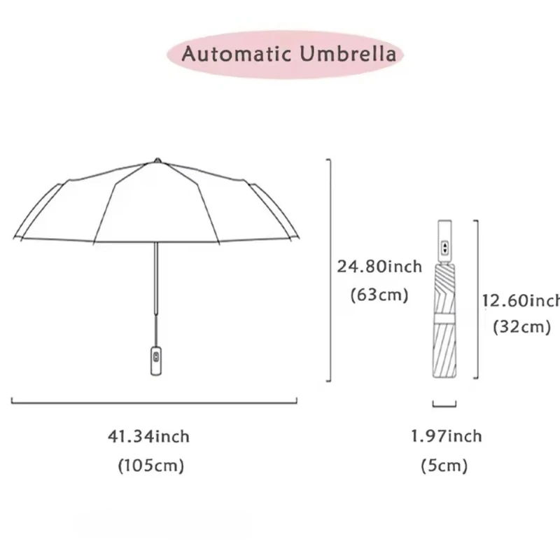 مظلة مقاومة للرياح بطبقة مزدوجة 24 عظمة أوتوماتيكية بالكامل - مظلة مضادة للمطر/الشمس للسفر - مقاس كبير للرجال والنساء #6