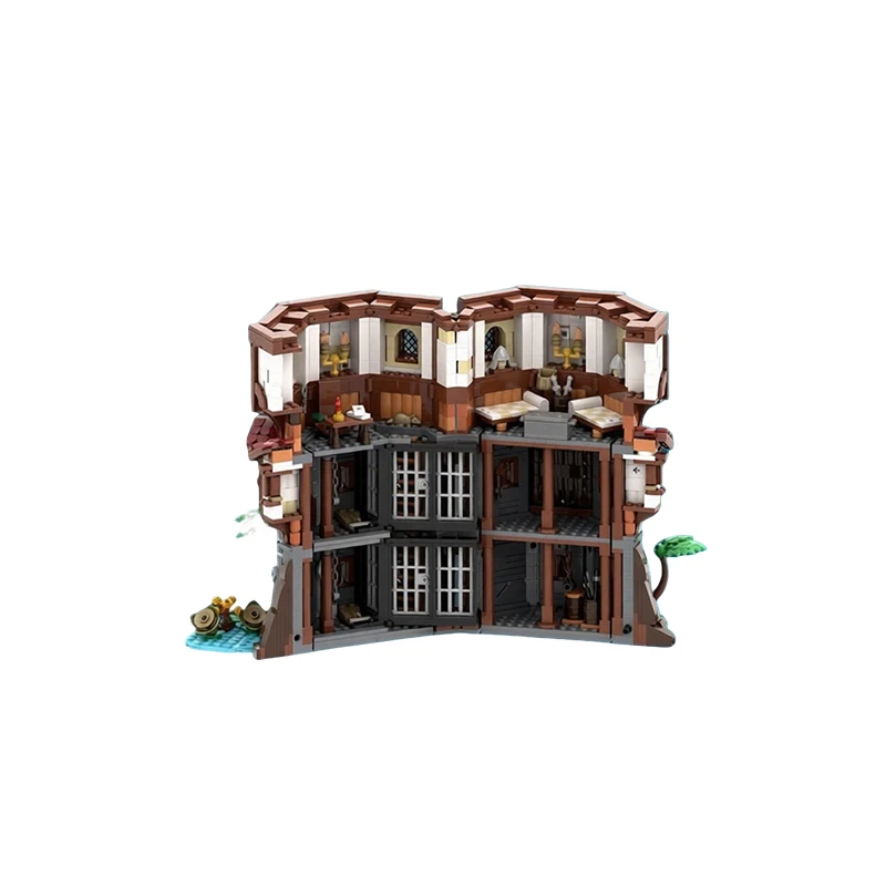 2059 Pezzi Torre Carceraria Personalizzabile MOC, Blocchi Modulari Personalizzabili, Design Creativo, Giocattolo Educativo Fai-da-te, Regalo per Festival