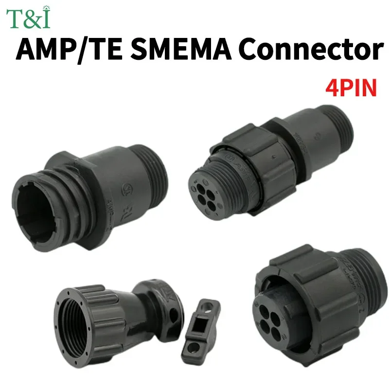 1 Sets  4Pin AMP/TE SMEMA Type 182919-1 206153-1 182647-1 Auto Sensor Plug Connector for Car Male Female without Terminal