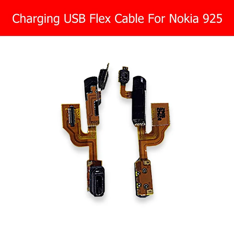 

Charger USB Flex Cable For Nokia 925 Charging Port Connector Flex Cable For Microsoft Lumia 925 Audio Jack Ribbon Replacement