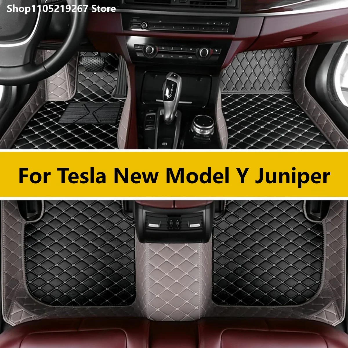

Car Floor Mats For Tesla New Model Y Juniper 2025 2026 2027 2028 2029 Auto Carpets Foot Coche Accessorie