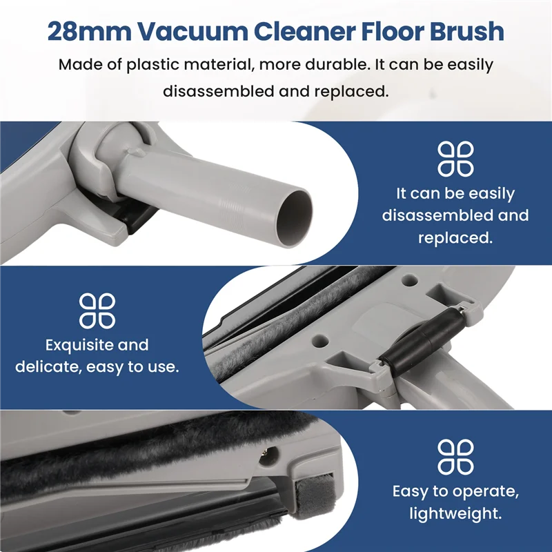 AT28-28 Mm Inner Diameter Vacuum Cleaner Floor Brush And Suction Head With High Quality For Sanyo CX500