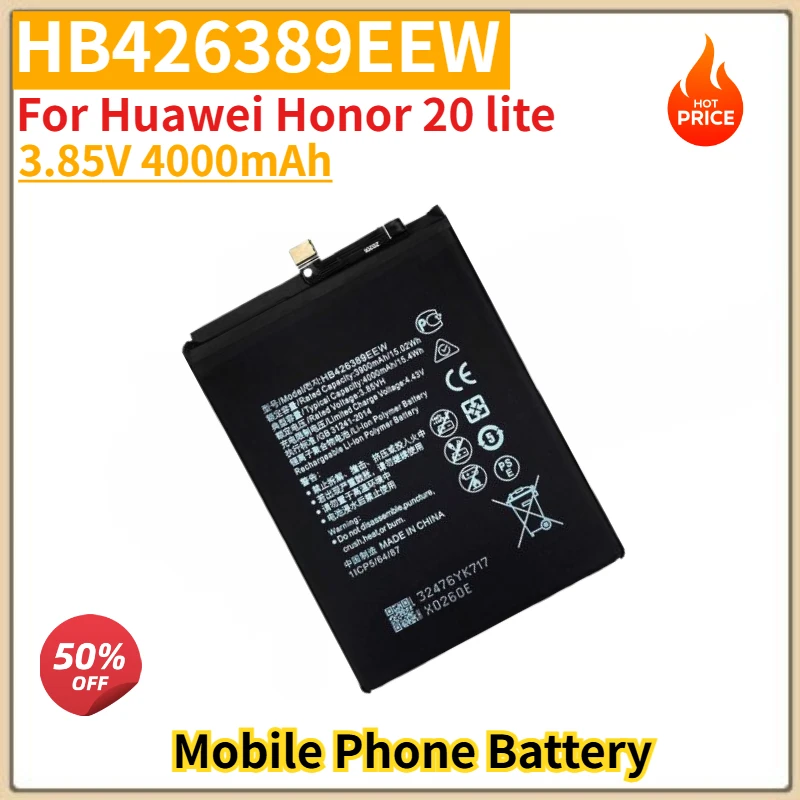 

HB426389EEW High Quality Phone Battery 3.85V 4000mAh For Huawei Honor 20 lite Brand New Replacement Battery