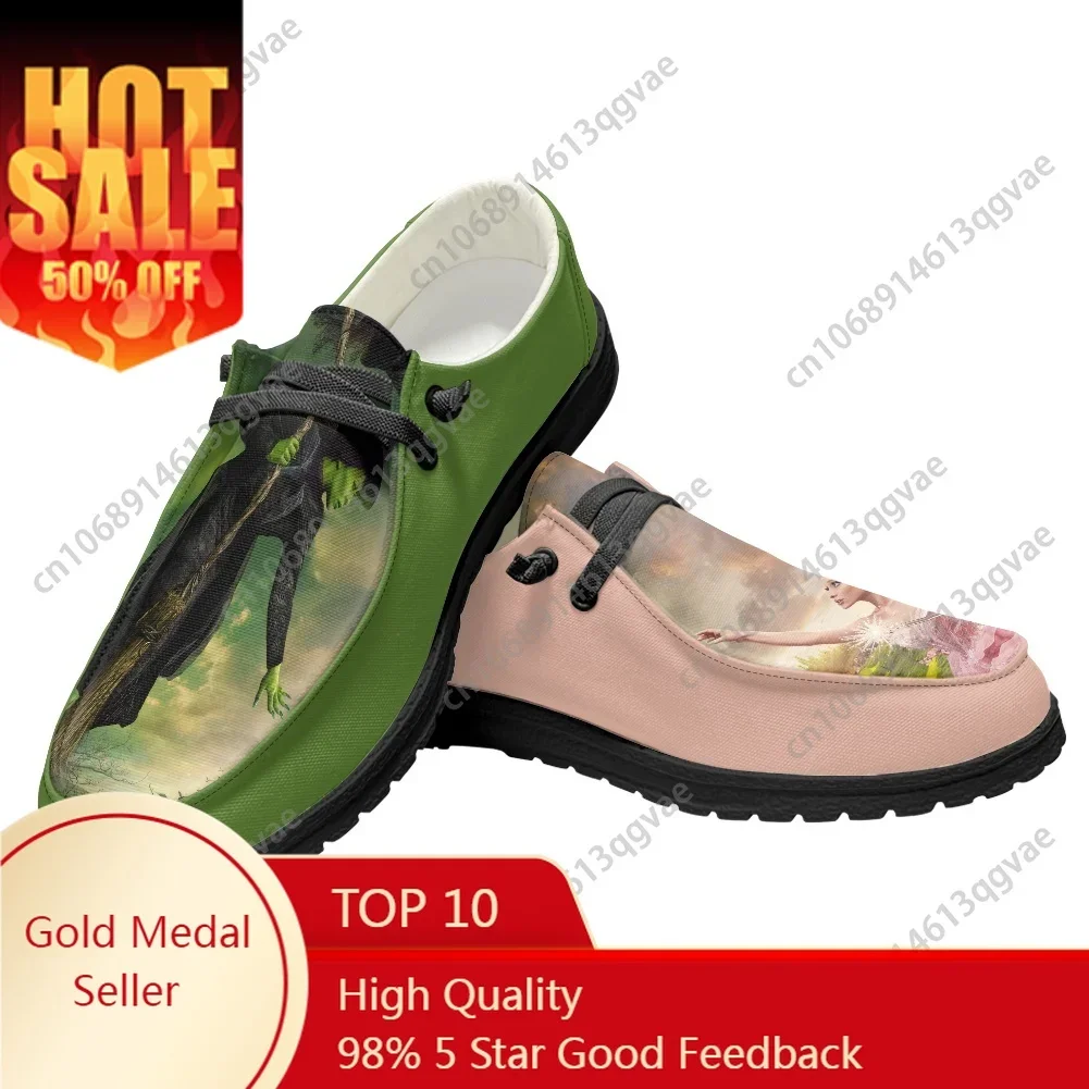 

WICKED He Musical Elphaba Wicked Witch Casual Shoes Flat Shoe Men Woman Breathable Outdoor Lightweight Footwear Custom Shoes