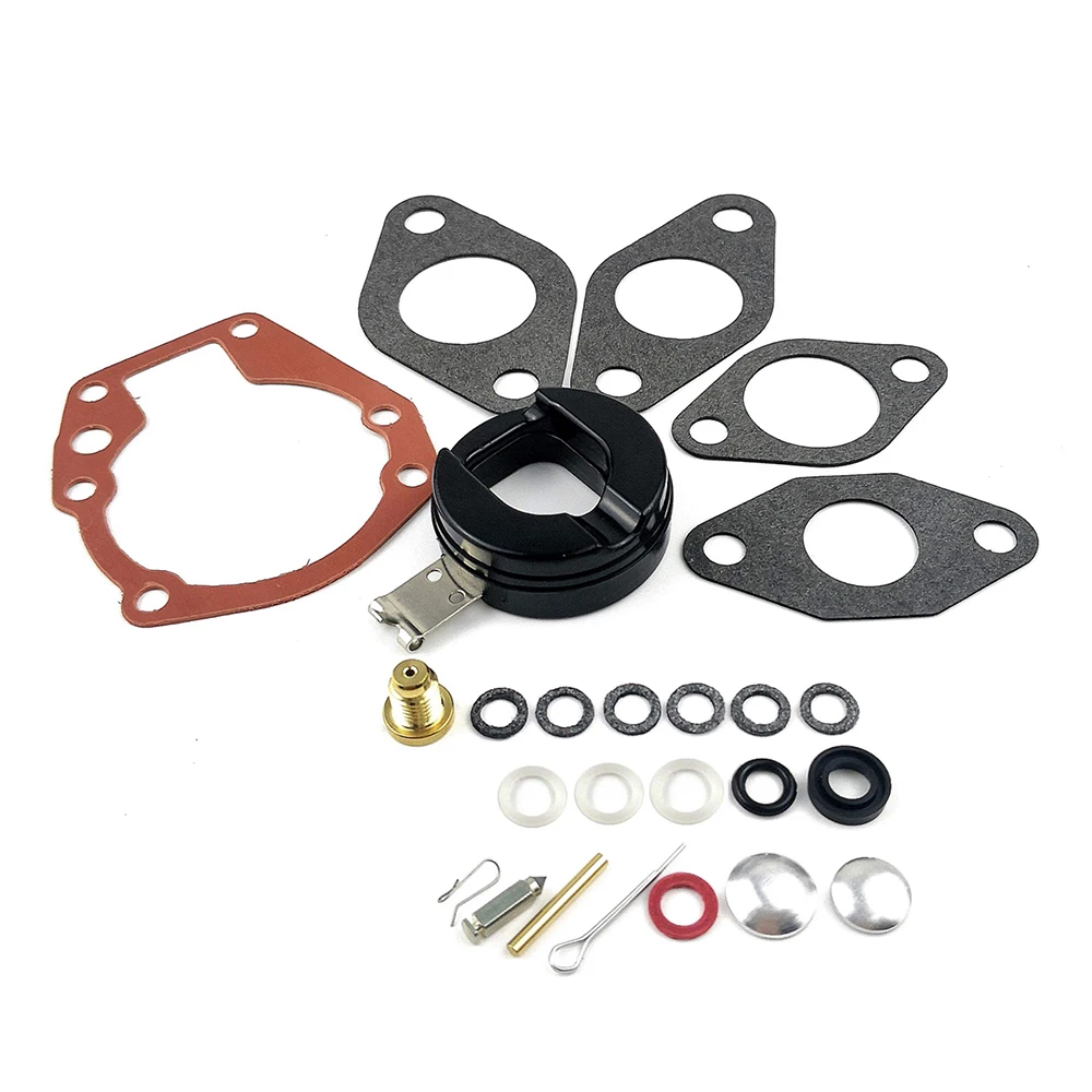 439071 Carb Rebuild Kit with Float Replaces Johnson Evinrude OMC BRP 1.5-20 HP Boat Motor Engine Carburetor Repair Parts