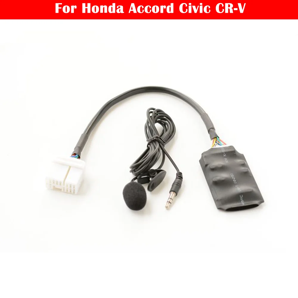 

Подходит для Honda Accord Civic CR-V Odyssey Кабели Адаптер Разъем Bluetooth Интерфейс Кабель Адаптер Радио Стерео Музыка AUX в модуле