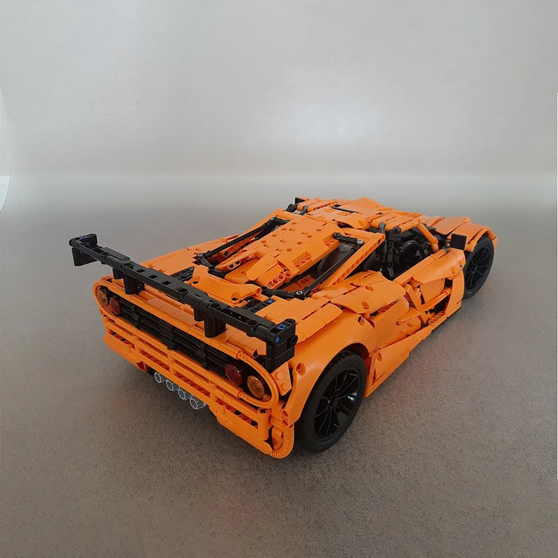 3171 Teile Heißer Verkauf MOC Orange Supercar Modell Modulare DIY Bausteine Kinder Montage Display Spielzeug Festival Überraschung Geschenk