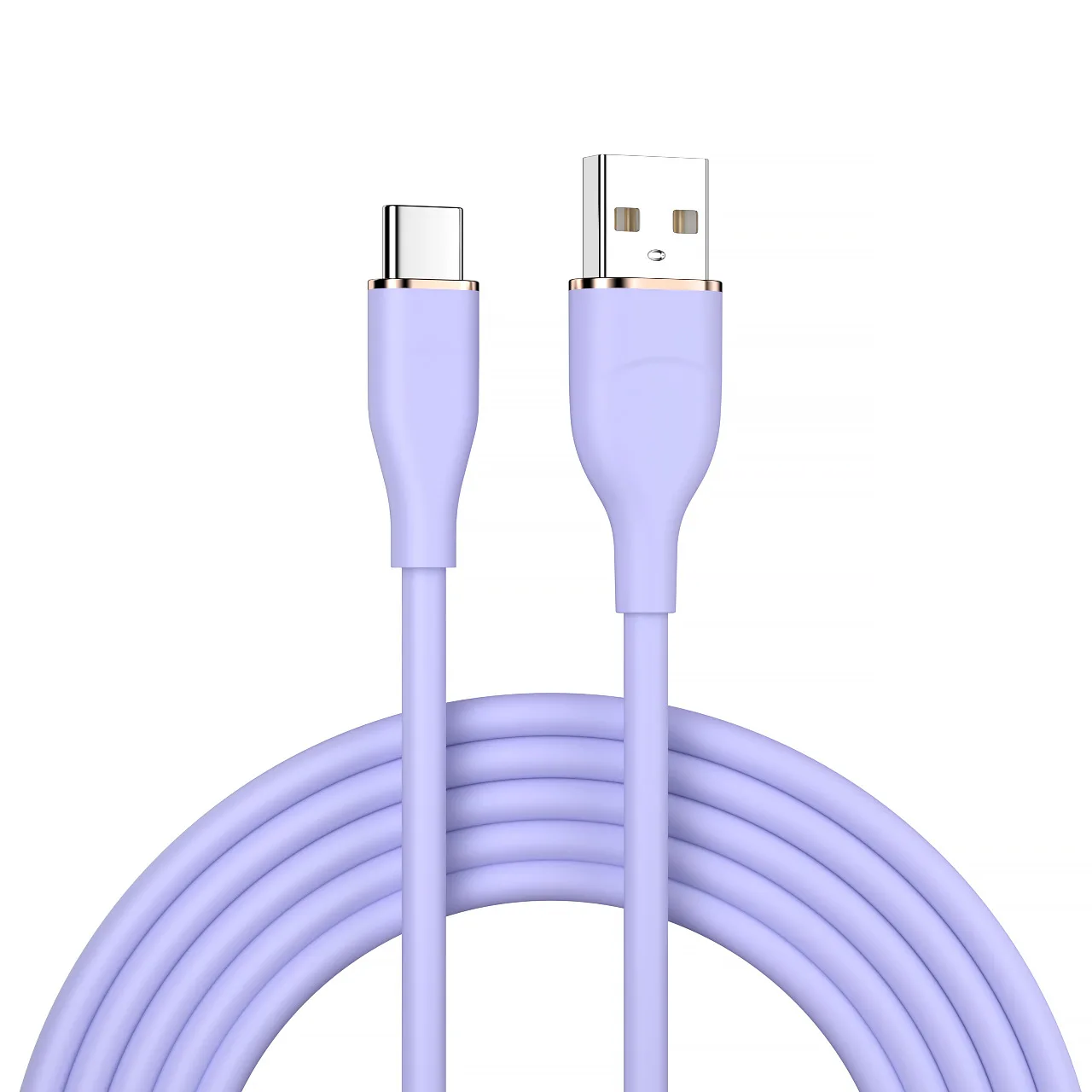 USB A to Type C Charging Cable Flexible Smooth Data Transfer Cord Multi Macaron Pastel Colors For  Samsung，Micro USB 0.3m Cable