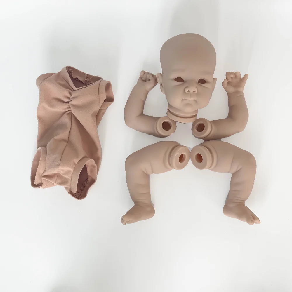 18inch Reborn Doll Kit Bettie Fresh Color Unfinished Unpainted DIY Blank Doll Kit with Cloth Body Bebe Reborn Supply Real Photos