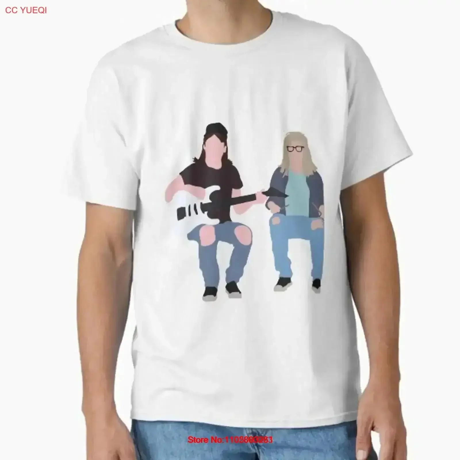 تي شيرت كلاسيكي من Wayne's World مصنوع في الولايات المتحدة الأمريكية AUS S 2XL عتيق مغسول متعدد الاستخدامات مريح للارتداء اليومي يسمح بمرور الهواء