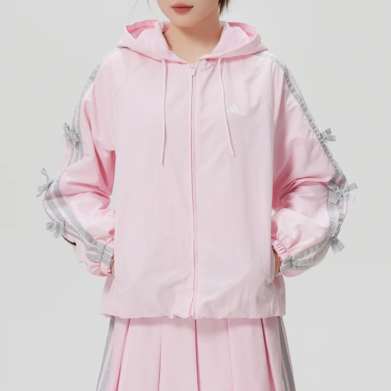 

Adidas Women's Sportswear Running Fitness Training Trendy Fashion Woven Hooded Jacket Kr7603