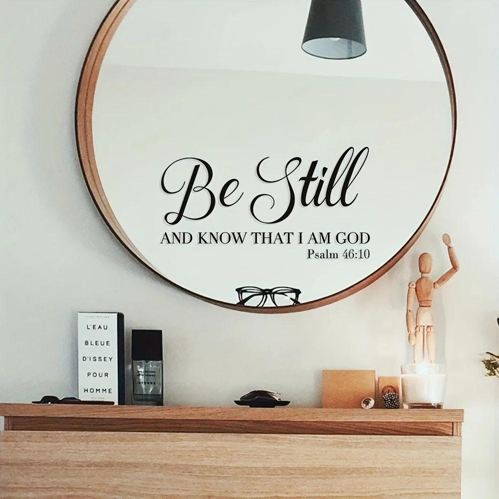 Be Still And Know That Am God Wall Sticker Pvc Wall Art Stickers Modern Fashion Wallsticker For Bedroom Decoration Wall Art