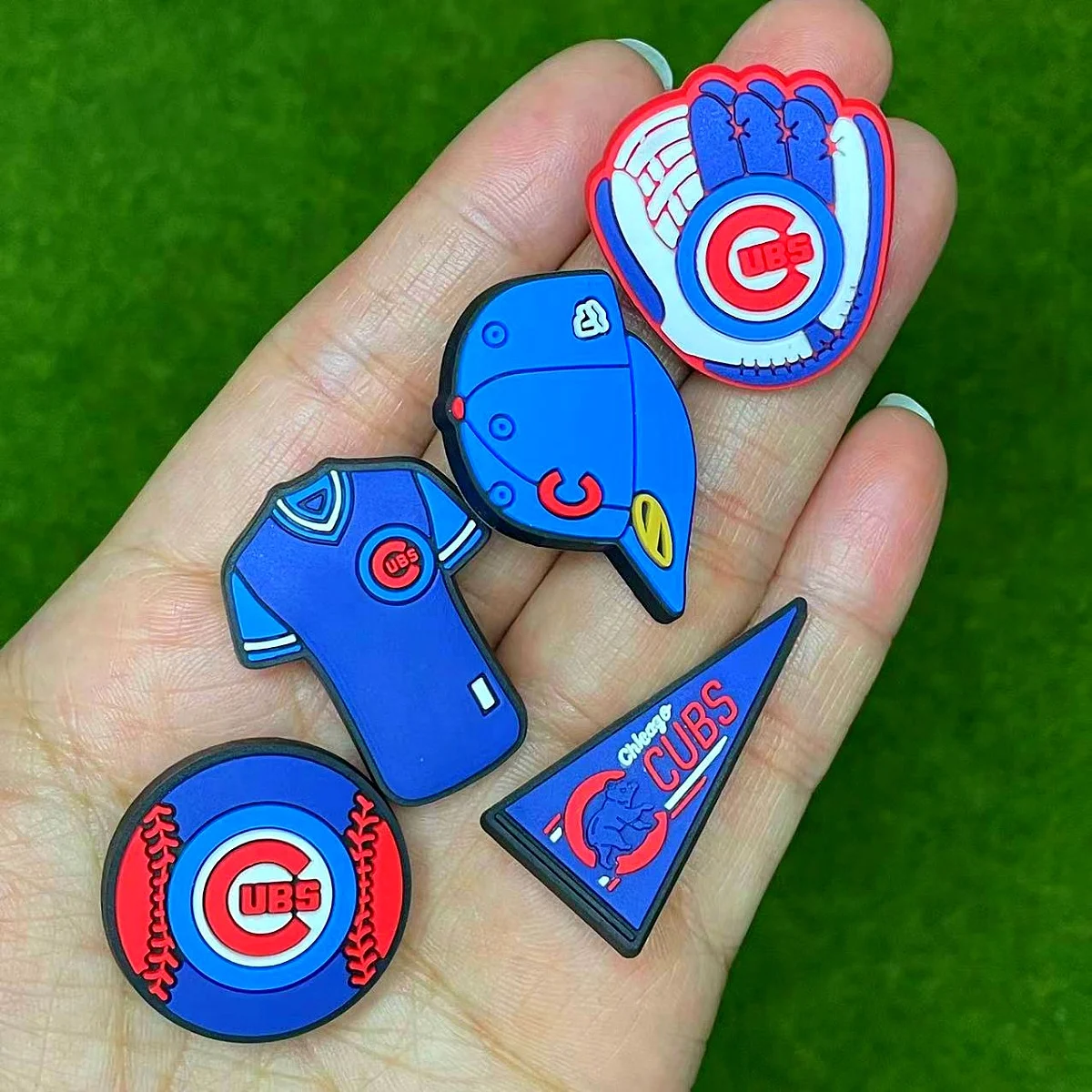 10Pcs Baseball Shoe Decoration Charms for Clog, Sports Ball Charms Accessories for Adult Women Men Party Favor