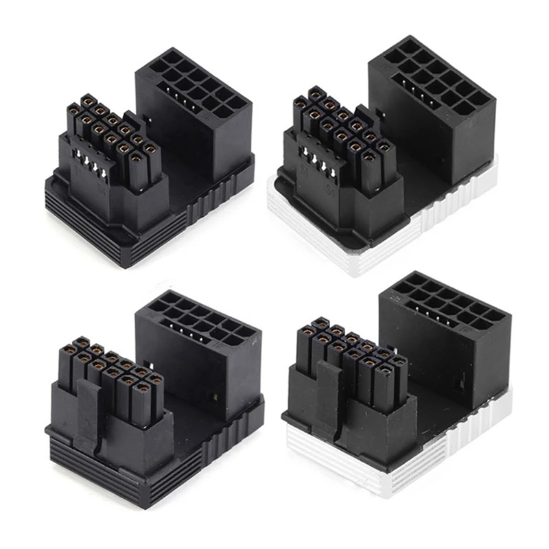 Power Supply Connector 16Pin(12+4Pin) ATX3.0 12VHPWR 600W GPU 180° Adapter For RTX 4090 4080 4070 Ti 3090