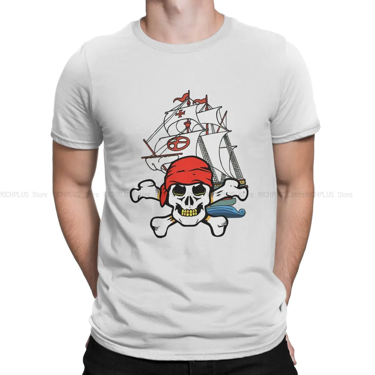 Футболка с принтом обезьяны и острова, Мужская футболка, племя, пираты, модная футболка из полиэстера, свитшоты с графическим принтом, новый тренд