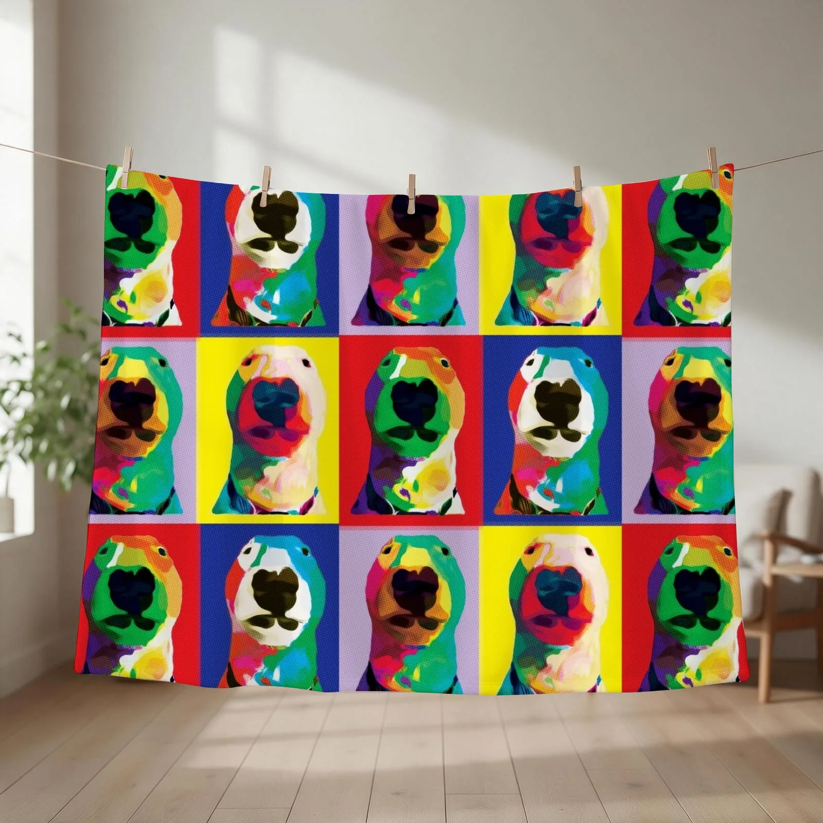 @PupperNelson: Pop Art Throw Blanket couch cozy soft plush fuzzy picnic outdoor blanket