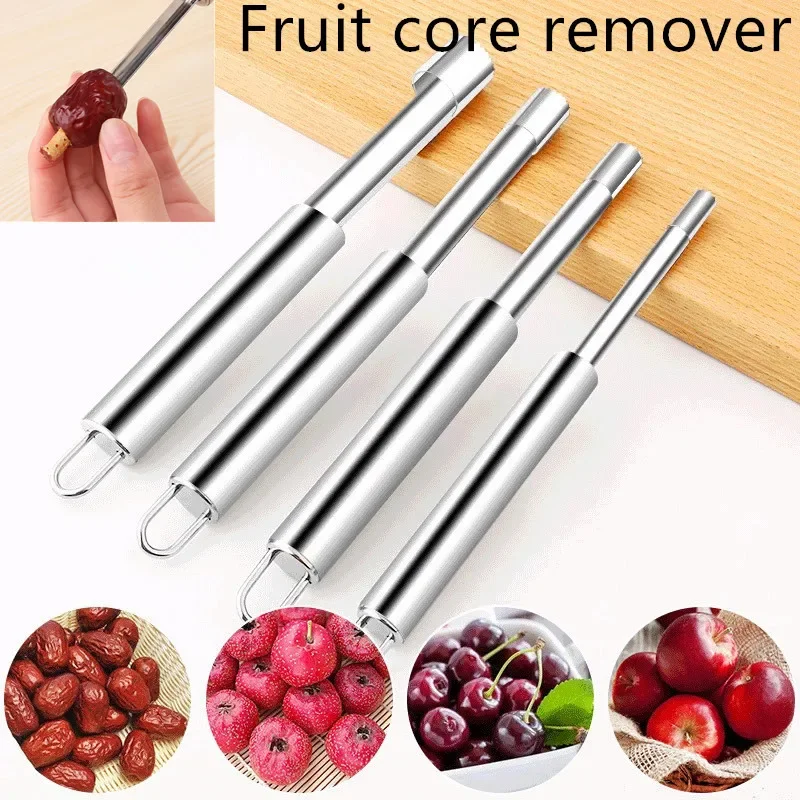 1pc Stainless Steel Apple Corer Fruit Seed Core Remover Pear Apple Corer Seeder Slicer Knife Kitchen Gadget Fruit Vegetable Tool