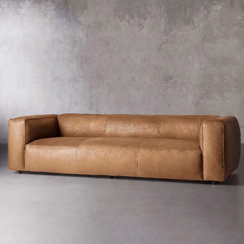Simple Modern Style Leather High Quality Sofa Couch 3 Seat Popular Home Hotel Restaurant Furniture Living Room Sofas