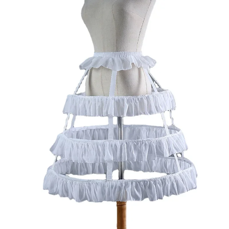 Lolita Crinoline Summer Cool Hollow Violence Fish Bone Bustle Daily Carmen Bird Cage Support Adjustable