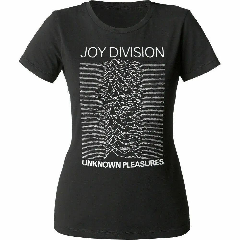 

Joy Division Unknown Pleasures Womens T Shirt Licensed Rock N Roll Ladies Black