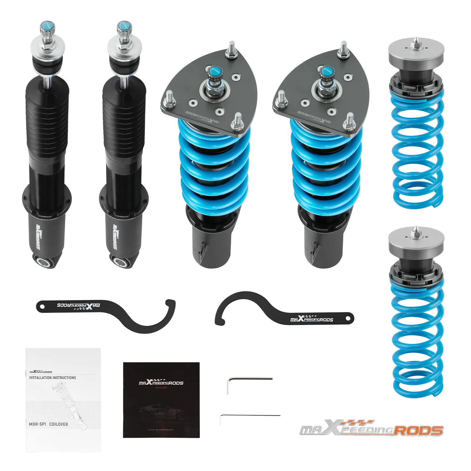 

Maxpeedingrods COT6 Coilovers Adjustable Lowering Coils For Scion xB 2004-2006 Coilovers Suspension Struts Springs Lowering Kit