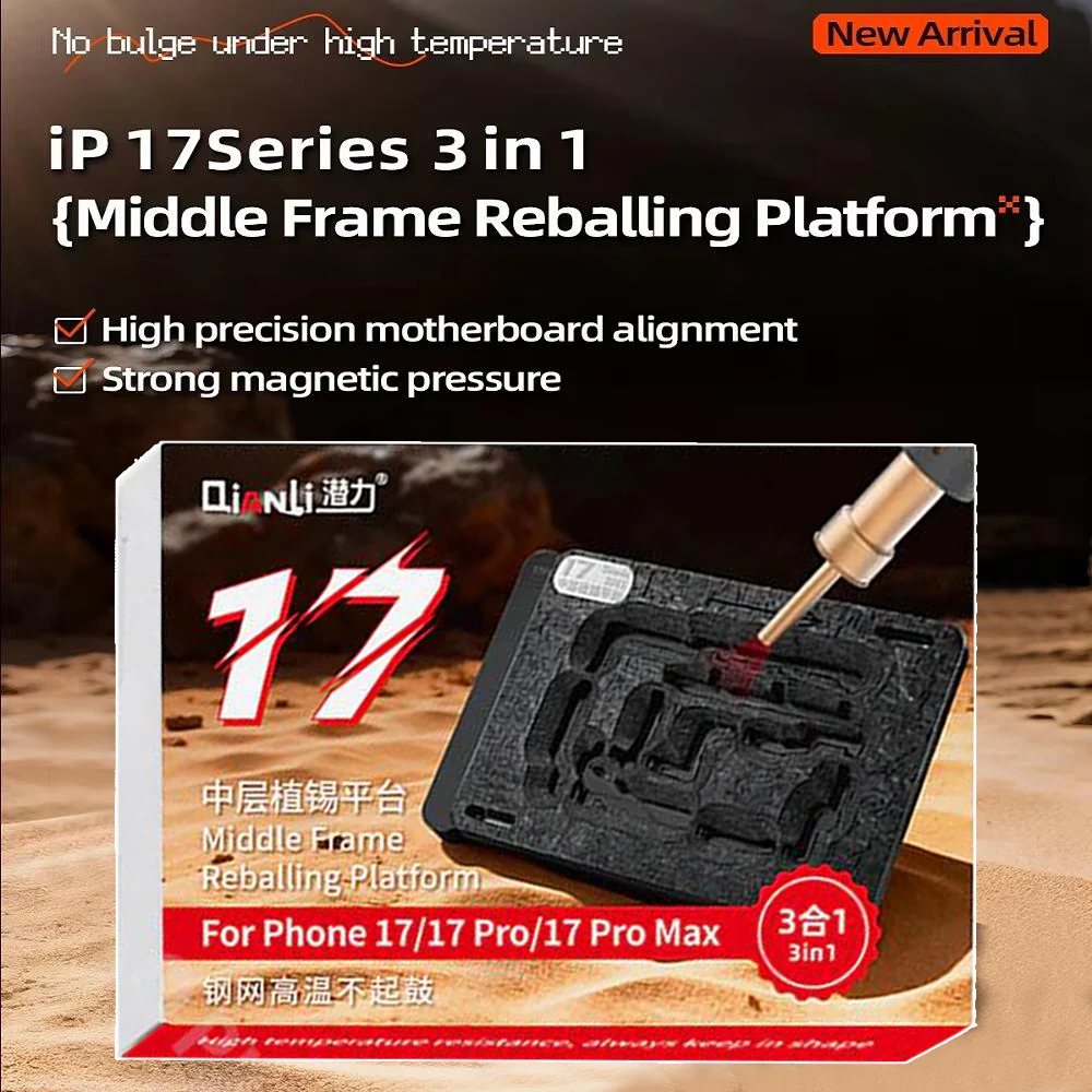 QianLi X-17 Series Middle Frame Reballing Platform for iPhone X 11 12 13 14 15 16 17 Pro Max Motherboard Tin Planting