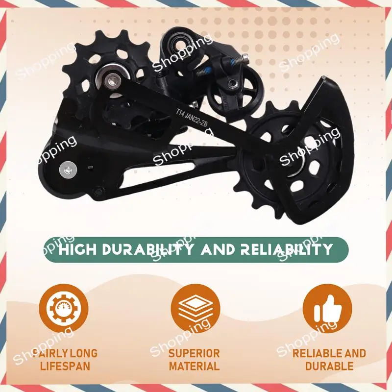 

A44M SX Finger-Shift Mountain Bike 12-Speed Finger-Shift Combination Bicycle Riding Rear Derailleur Transmission Set Deadlock