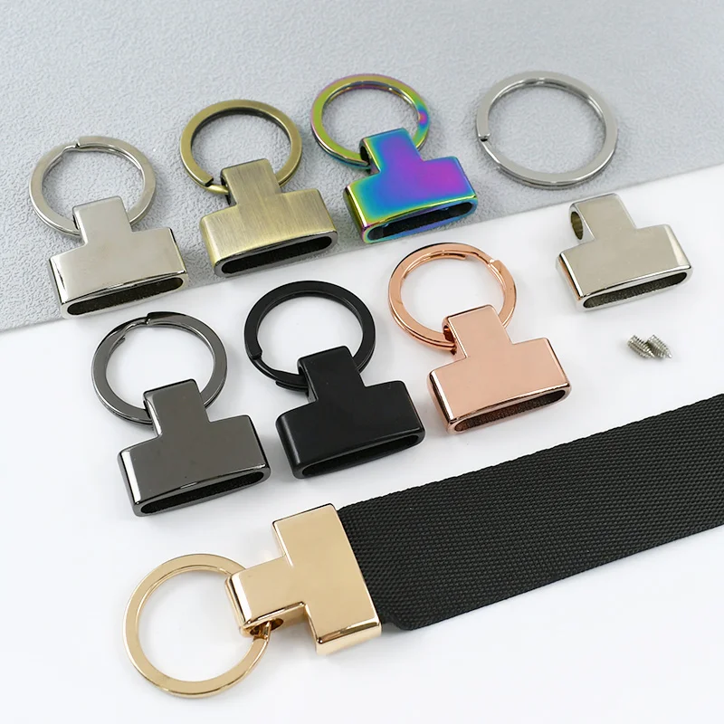 

2/5Pcs Keychain Carabiner Clips Handbags Webbing Strap Metal O Ring Buckles Pendant Stopper Screw Hook DIY Sewing Accessories