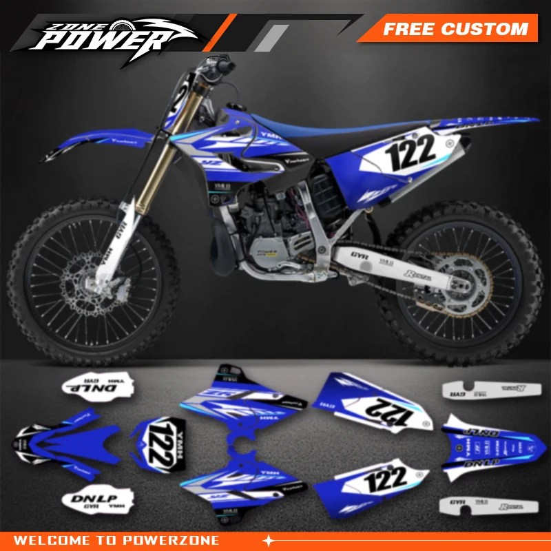 

Наборы наклеек с графикой для мотоцикла Powerzone для Yamaha YZ125 YZ250 2015 2016 2017 2018 2019 2020 2021 YZ250X 2016-2021 47