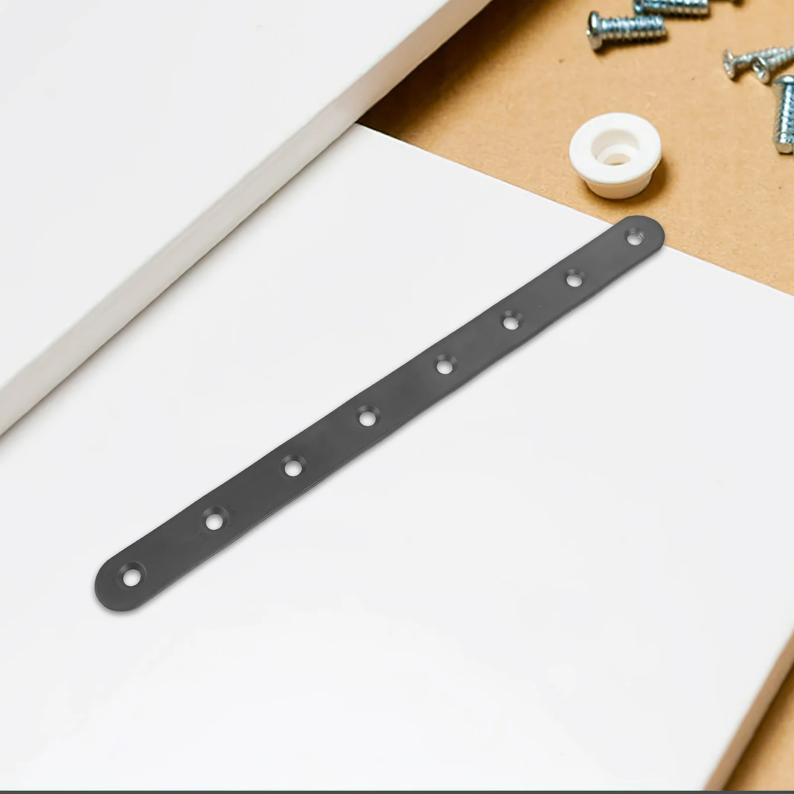 

4Pcs Straight Brackets Heavy Duty Metal Mounting Plates for Wooden Furniture Easy to Install Durable and Stylish