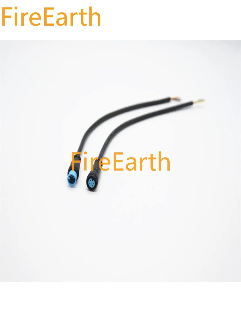 

M7 Gold-Plate Copper 4Pin Wathet Blue Rubber Core Male and Female Connector IP67 Nylon Waterproof 4 * 0.1㎜² Cable for LED 20CM