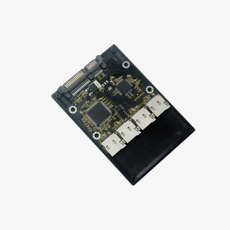 4 TF Card To 22Pin Adapter Card Embedded Mobile Storage 4-Way Micro-SD TF Card To SATA Industrial Solid State Drive SSD