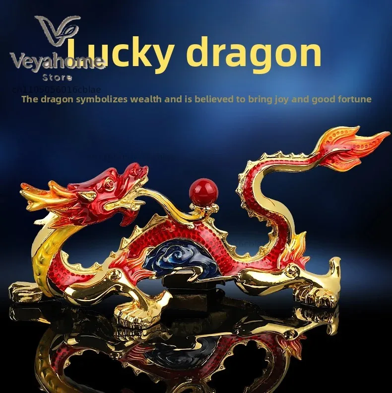 Cadeau, Maison, Voiture, efficace, talisman, prospérité, affaires, argent, bonne chance, bénédiction, sécurité, Dragon, FENG SHUI, ART, statue