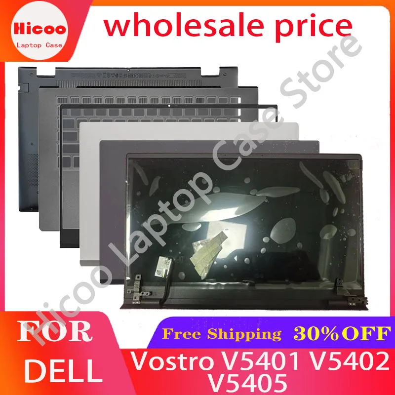 Laptops Case LCD Back Cover Front Frame Palmrest Bottom Case For DELL Vostro V5401 V5402 V5405 02H8GP Notebook Accessories