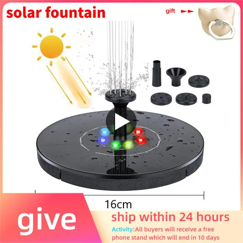 Solar Floating Water Fountain Bird Bath Fountain Pump Pond Decoration Solar Powered fountain Water Pump for Garden and Patio