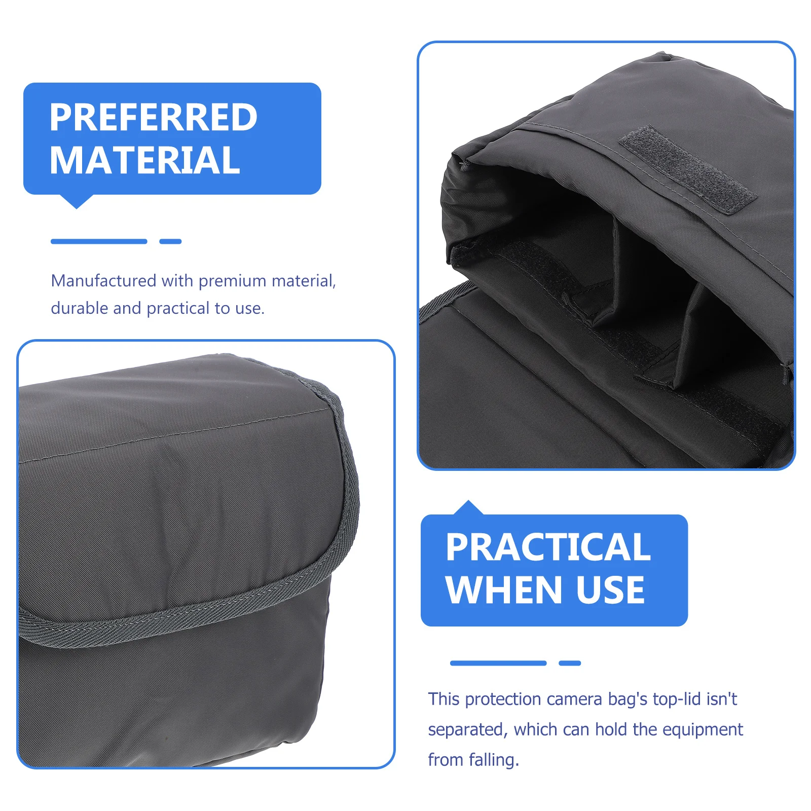 

Camera Bag Insert Padded Portable Case For Dslr Lens Flash Compact Foldable Design Camera Insert For Backpack Travel Gift