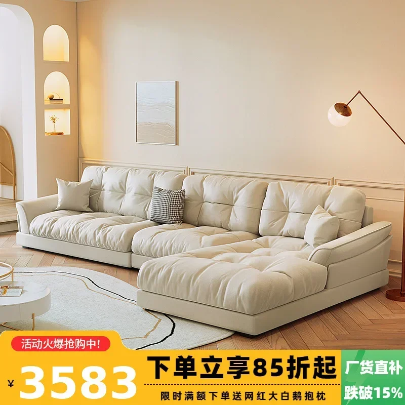 Corner Sofa Leather Modern Living Room Comfortable Sturdy