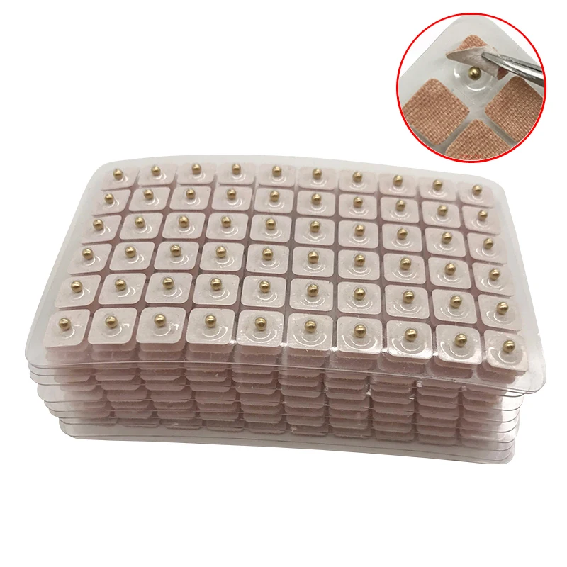 1800 Paste Magnetic beads therapy Auricular Ear Auriculotherapy Acupressure Therapy Ear Vaccaria Seeds Stickers weight loss Slim