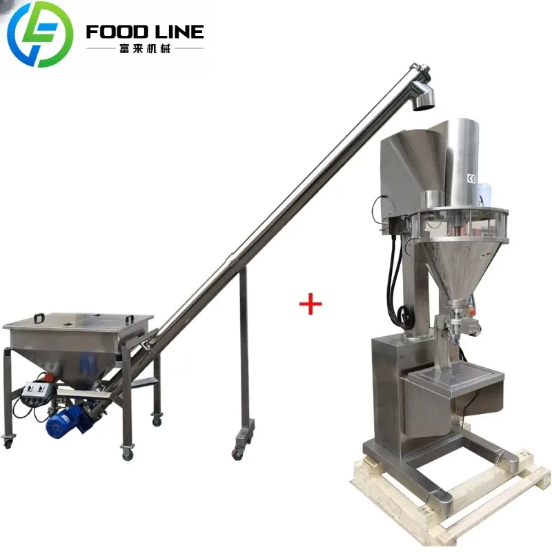 Manual Semi-automatic Auger Type Coffee Protein Rice Sugar Powder Filling Machine
