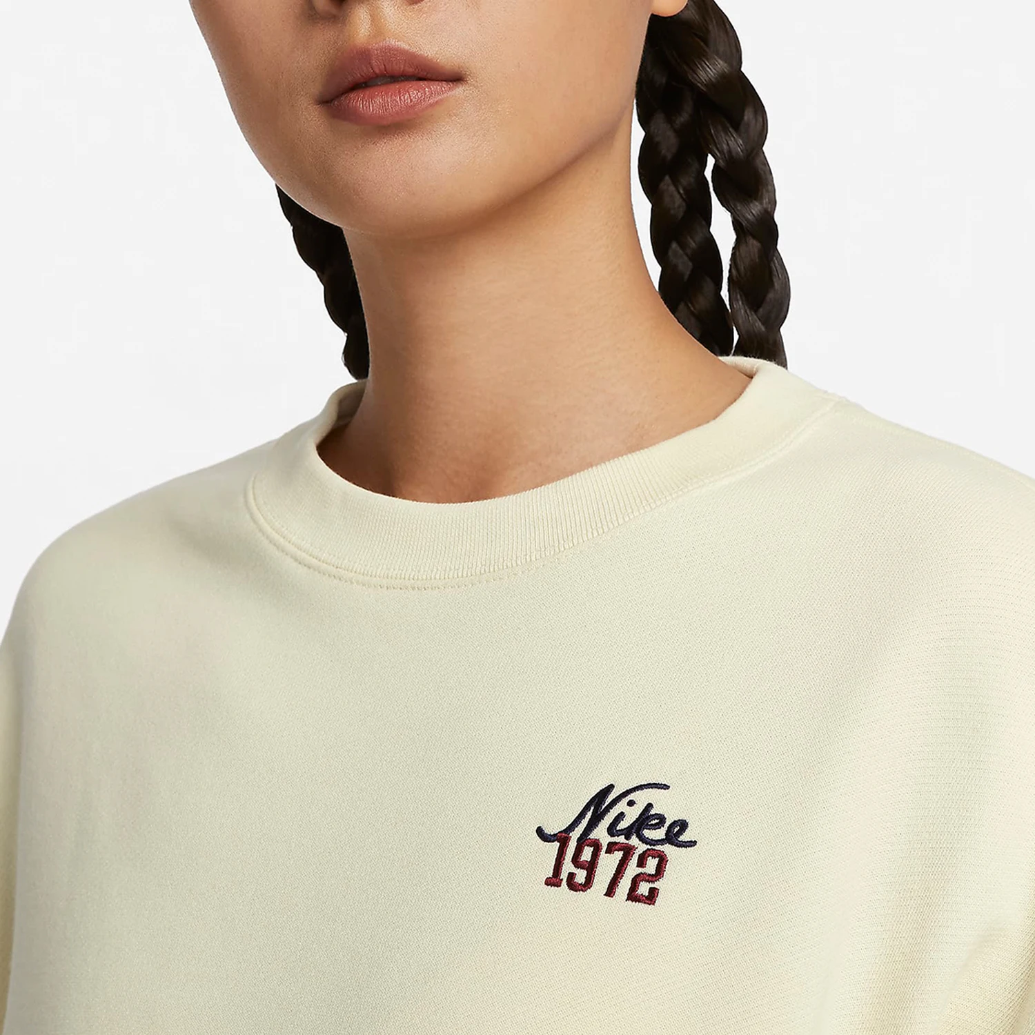 Felpa casual girocollo in maglia allentata da donna nuova Nike genuina invernale 2023 FV8444