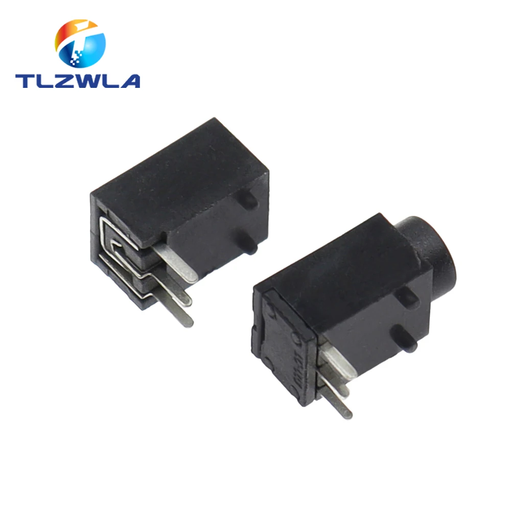 10PCS DC-003 3.5x1.3mm DC Power Jack Socket Connector 3-Pin Panel Mount Plug DC003A