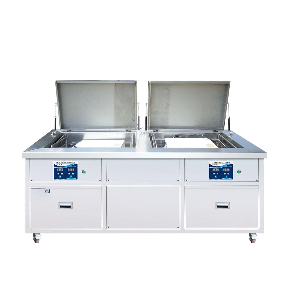 Industrial Mold Ultrasonic Cleaner for Plastic Injection Cnc Parts Cleaning Machine 45L With 1200W Heater Double tank
