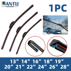Car windshield wiper blades universal J/U hook waterproof wiper blades double rubber 13