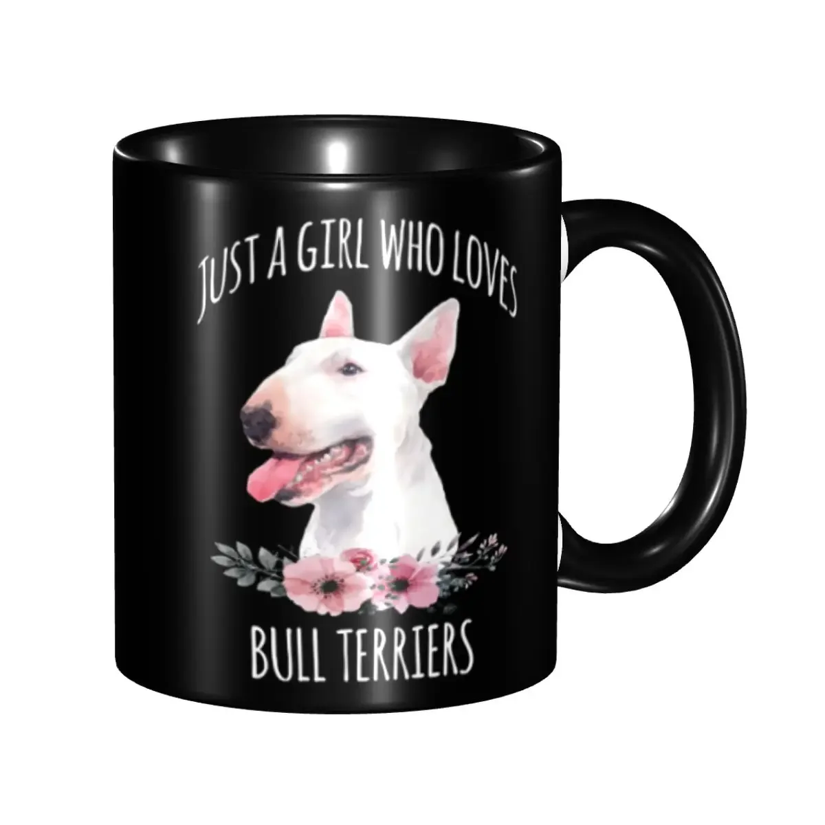 Customized Bull Terrier Lover Mug DIY Dog Ceramic Milk Tea Coffee Cup