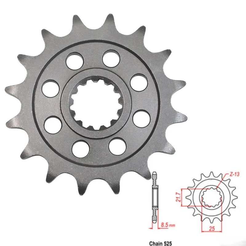 

LOPOR Motorcycle 525-15T Front Sprocket For Kawasaki ZX1000 Ninja 1000 ZX 1000 ZX1000 Ninja 1000 ABS 2013-2019