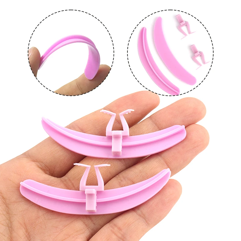 4pcs Eyelash Extension Separator Silicone Perm Pads Reusable Lash Extension Aid Patch For Eyelashes Lifting Beginner Makeup Tool